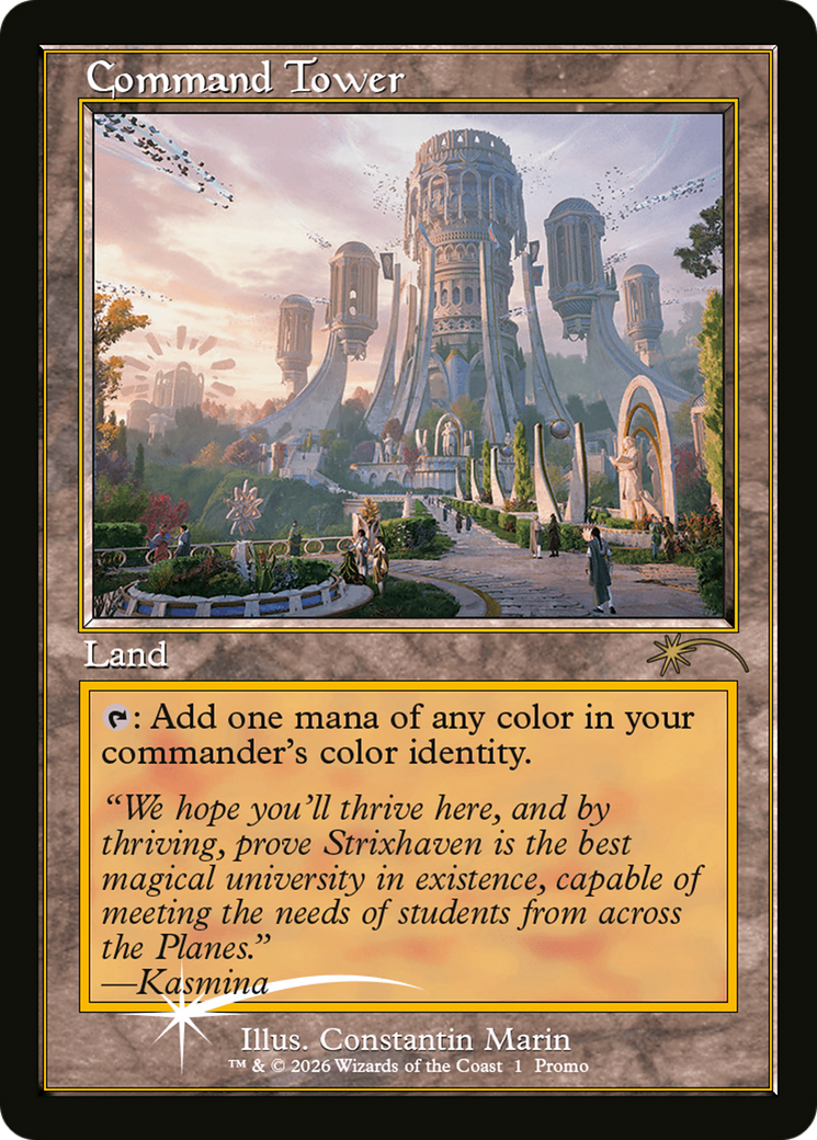 Command Tower (Strixhaven: Omens of Chaos) [Media Promos] | Magic Magpie