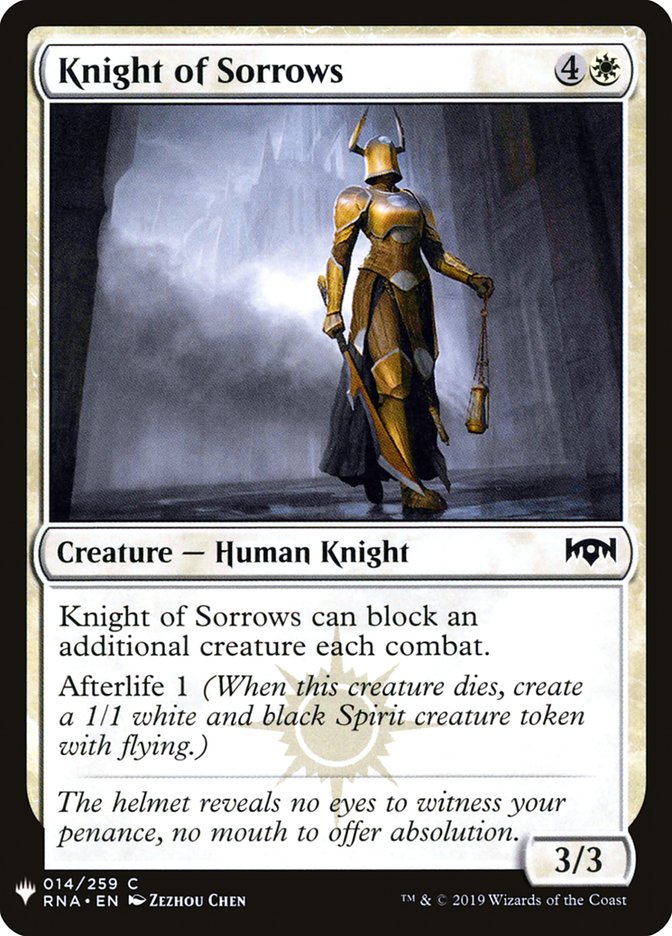 Knight of Sorrows [Mystery Booster] | Magic Magpie