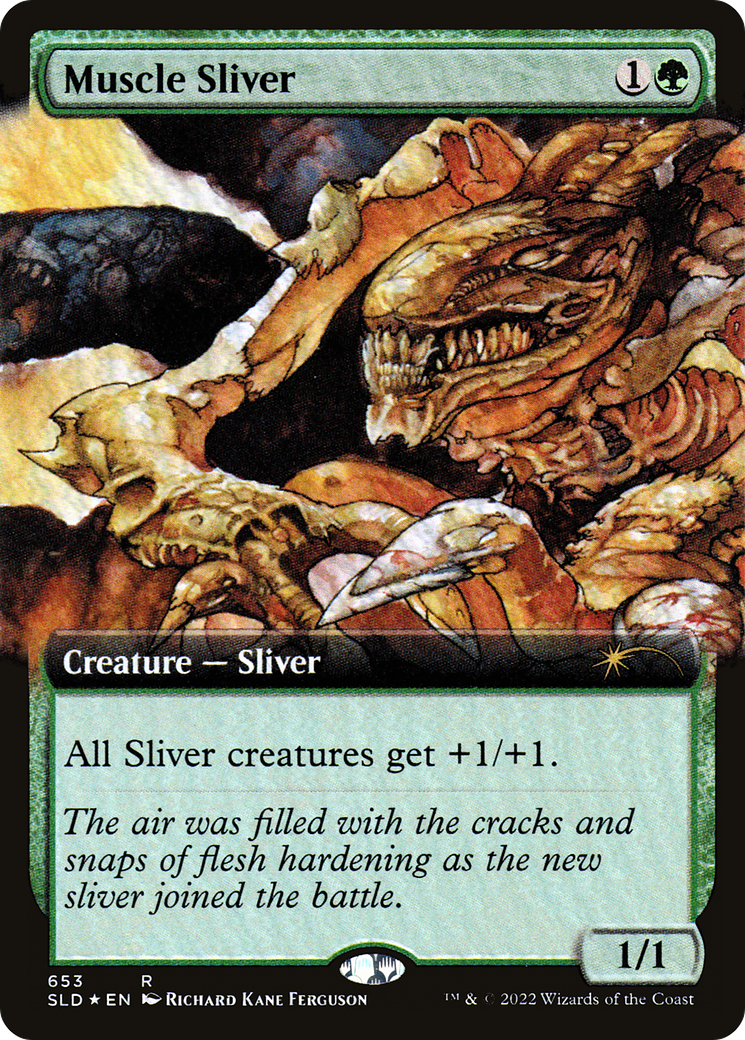 Muscle Sliver (Extended Art) [Secret Lair Drop Promos] | Magic Magpie