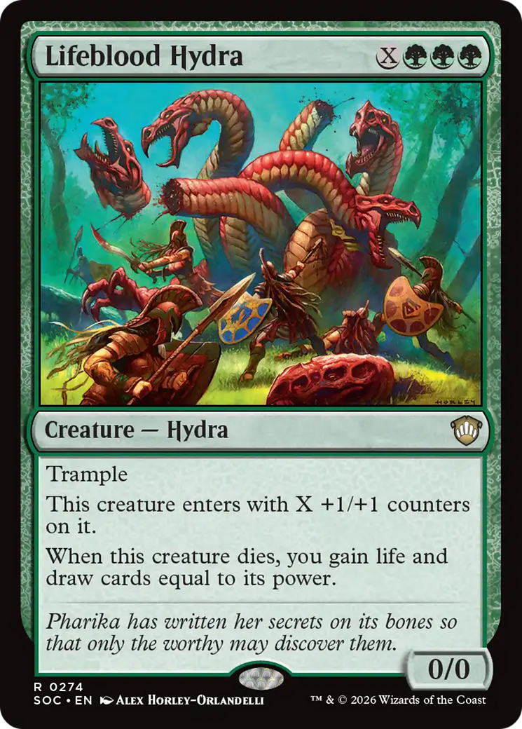 Lifeblood Hydra [Secrets of Strixhaven Commander] | Magic Magpie