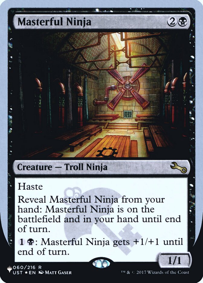 Masterful Ninja (Unfinity Foil Edition) [The List] | Magic Magpie