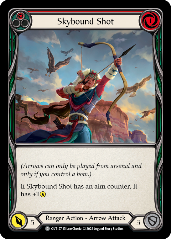 Skybound Shot (Red) [OUT127] (Outsiders)  Rainbow Foil | Magic Magpie