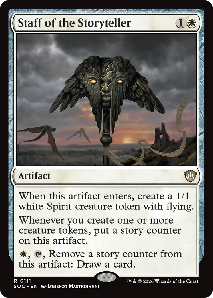 Staff of the Storyteller [Secrets of Strixhaven Commander] | Magic Magpie