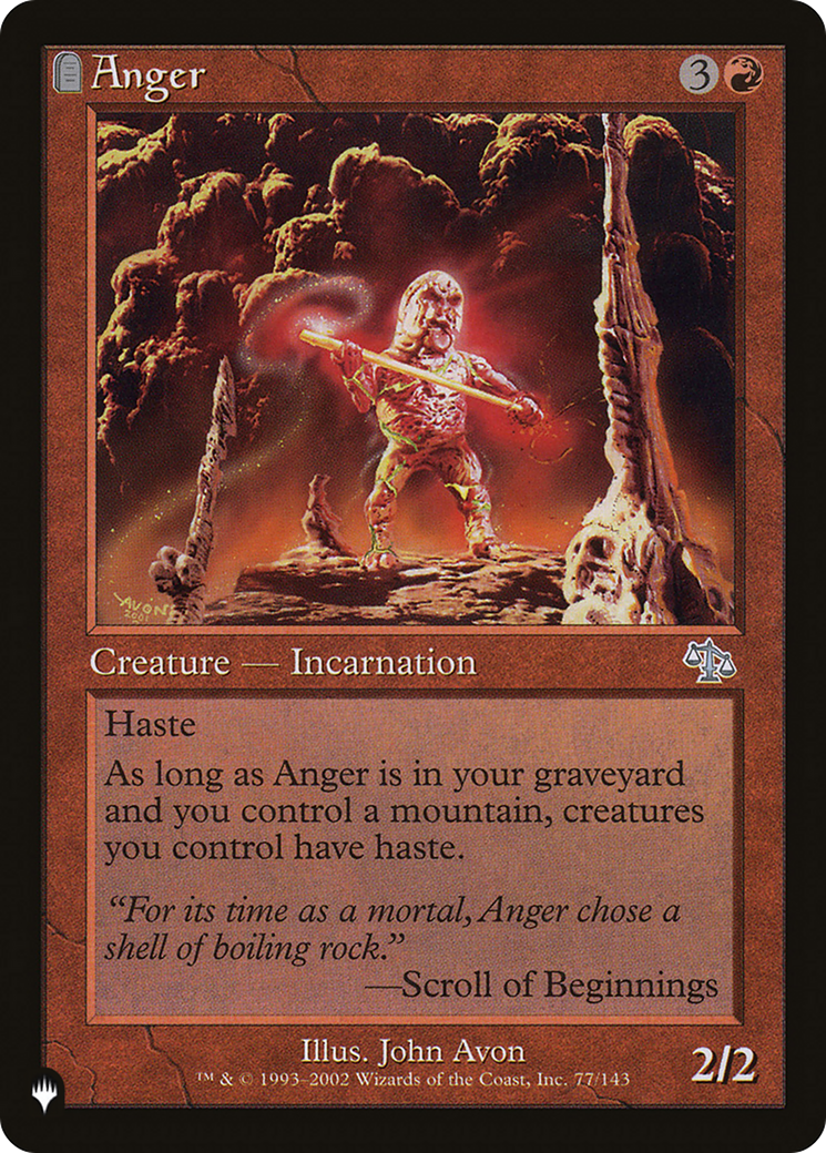 Anger (JUD) [The List Reprints] | Magic Magpie