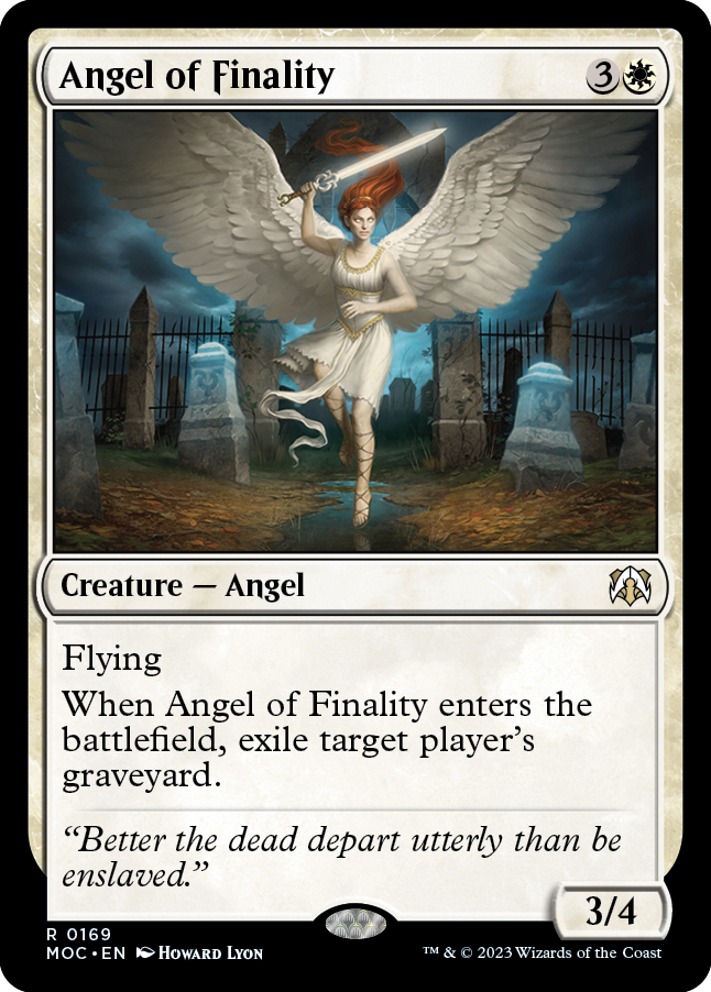 Angel of Finality [March of the Machine Commander] | Magic Magpie