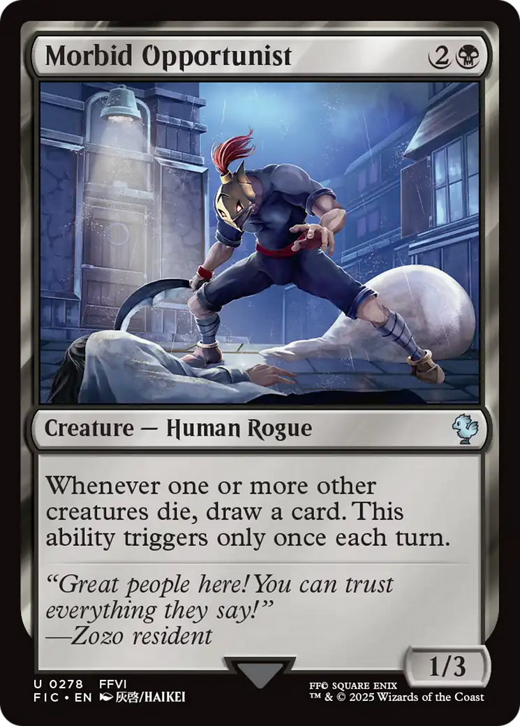 Morbid Opportunist [FINAL FANTASY Commander] | Magic Magpie