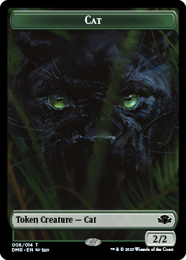 Zombie // Cat (008) Double-Sided Token [Dominaria Remastered Tokens] | Magic Magpie