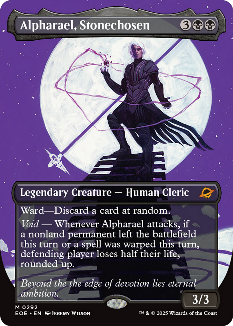 Alpharael, Stonechosen (Borderless) [Edge of Eternities] | Magic Magpie