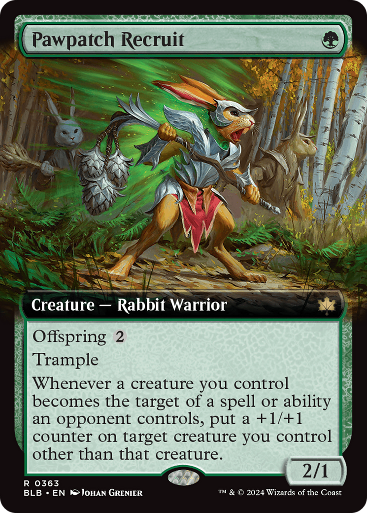 Pawpatch Recruit (Extended Art) [Bloomburrow] | Magic Magpie