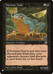 Noxious Toad [The List] | Magic Magpie