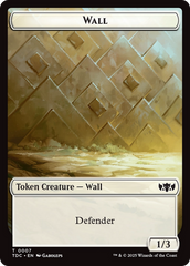Insect (0023) // Wall Double-Sided Token [Tarkir: Dragonstorm Commander Tokens] | Magic Magpie