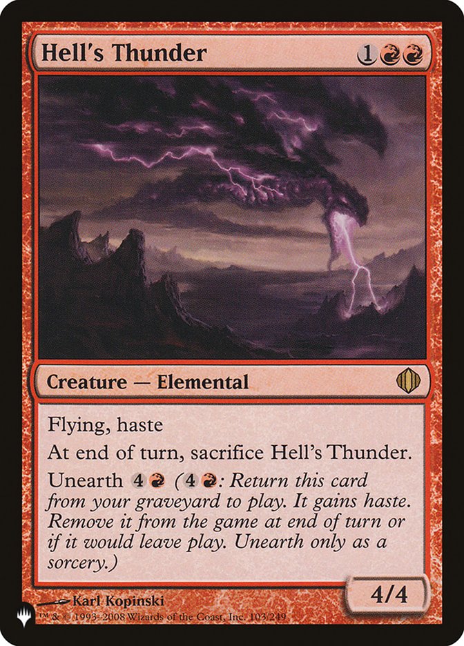 Hell's Thunder [The List] | Magic Magpie