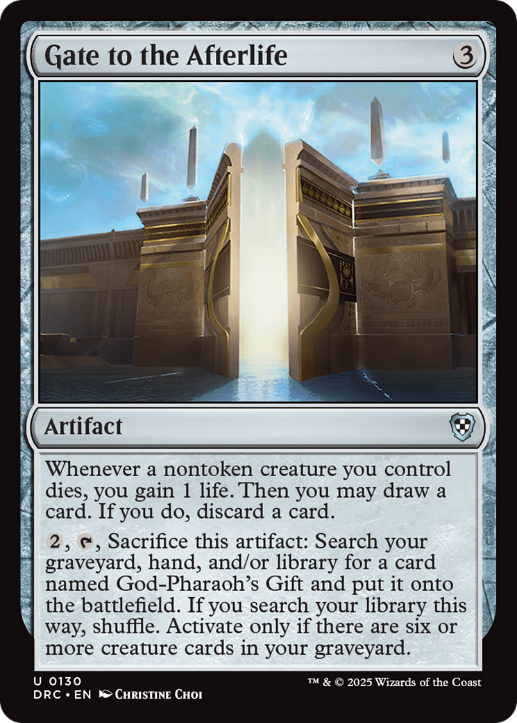 Gate to the Afterlife [Aetherdrift Commander] | Magic Magpie