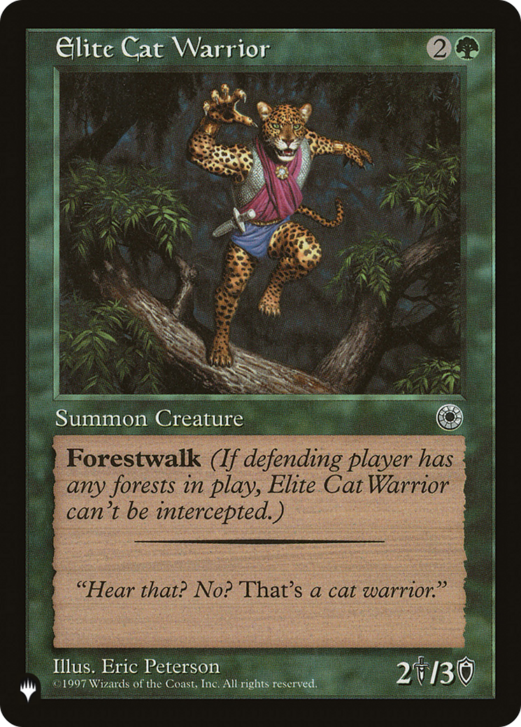 Elite Cat Warrior (Flavor Text) [The List Reprints] | Magic Magpie