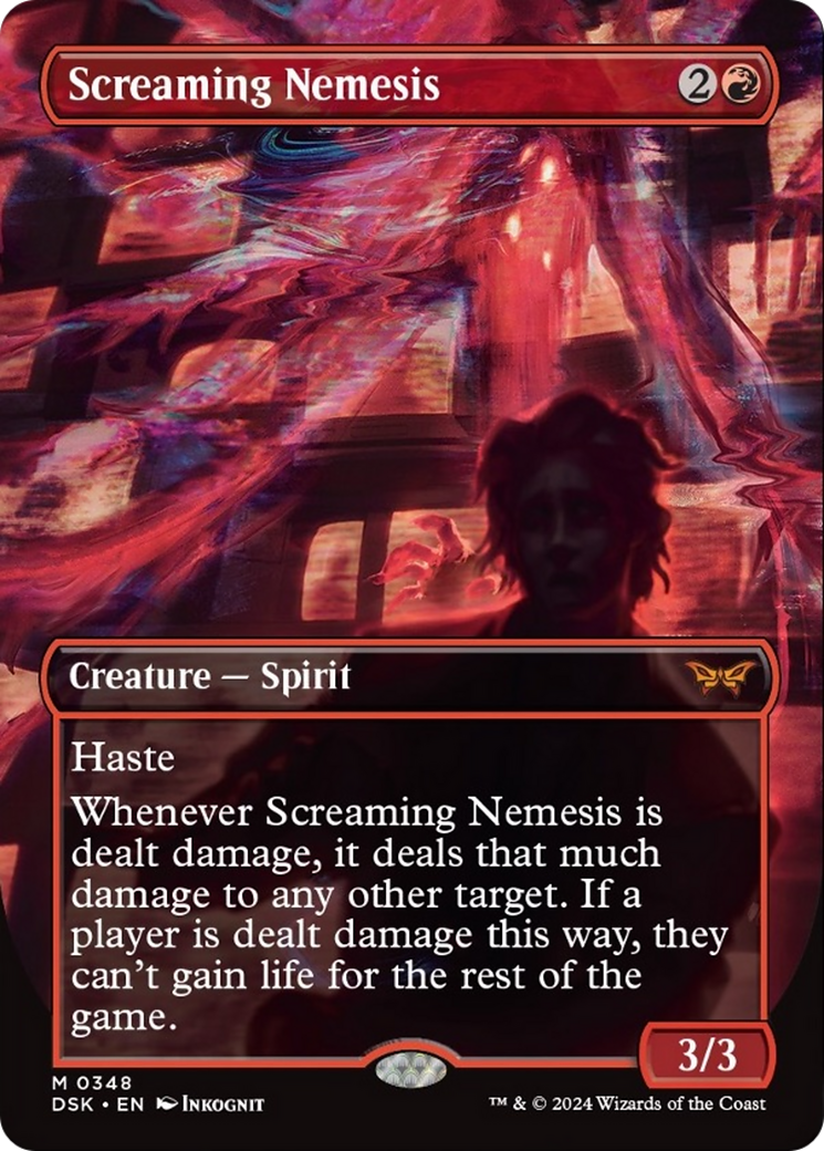 Screaming Nemesis (Borderless) [Duskmourn: House of Horror] | Magic Magpie