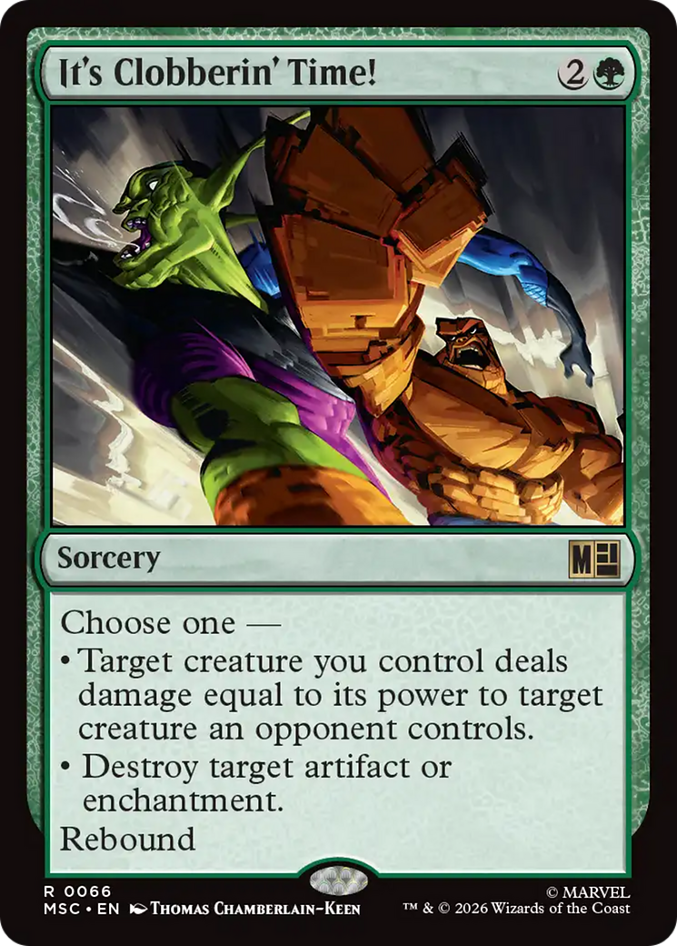 It's Clobberin' Time! (Surge Foil) [Marvel Super Heroes Commander] | Magic Magpie