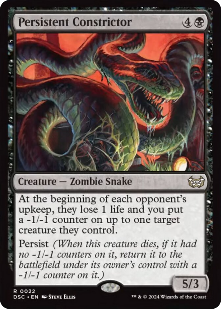 Persistent Constrictor [Duskmourn: House of Horror Commander] | Magic Magpie