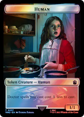 Human (0037) // Mark of the Rani Double-Sided Token (Surge Foil) [Doctor Who Tokens] | Magic Magpie