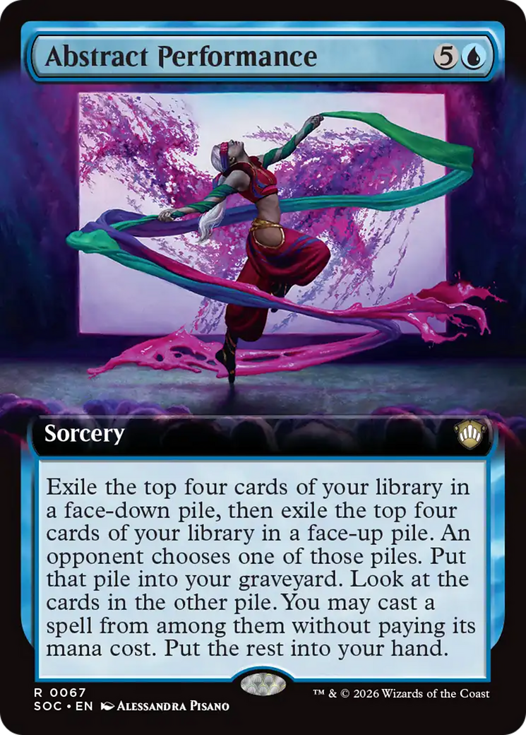 Abstract Performance (Extended Art) [Secrets of Strixhaven Commander] | Magic Magpie