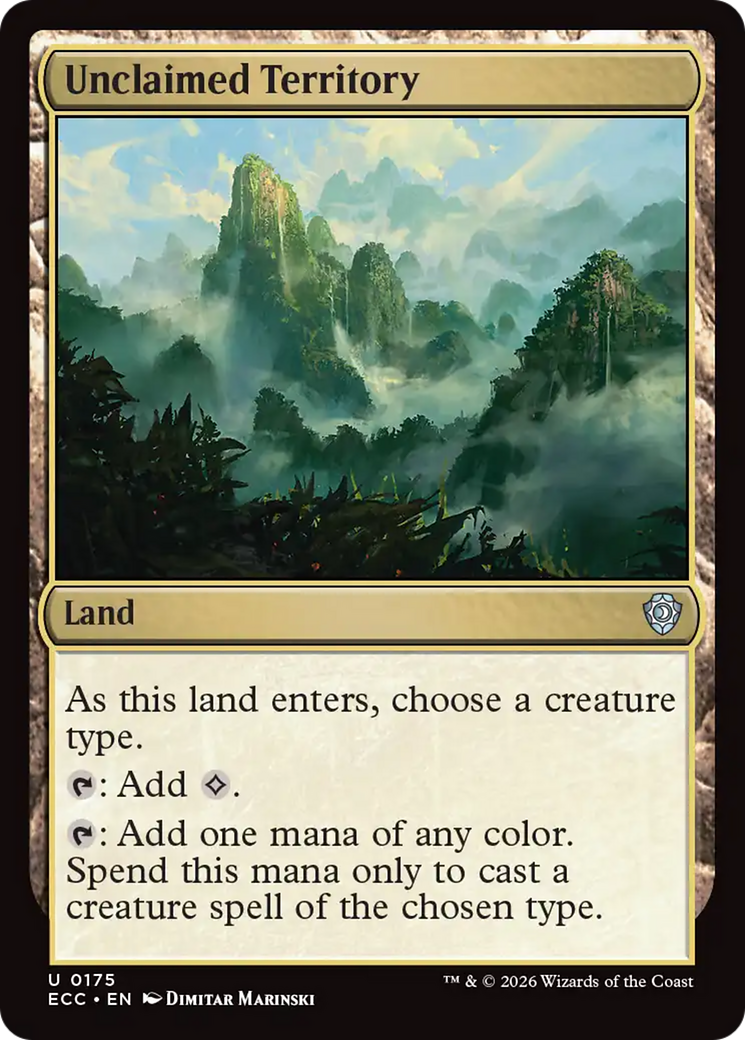 Unclaimed Territory [Lorwyn Eclipsed Commander] | Magic Magpie