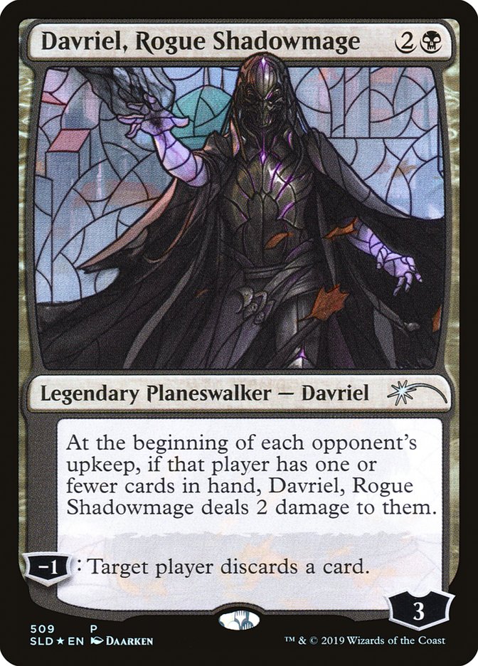 Davriel, Rogue Shadowmage (Stained Glass) [Secret Lair Drop Promos] | Magic Magpie