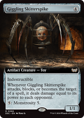 Giggling Skitterspike (Extended Art) [Duskmourn: House of Horror Commander] | Magic Magpie