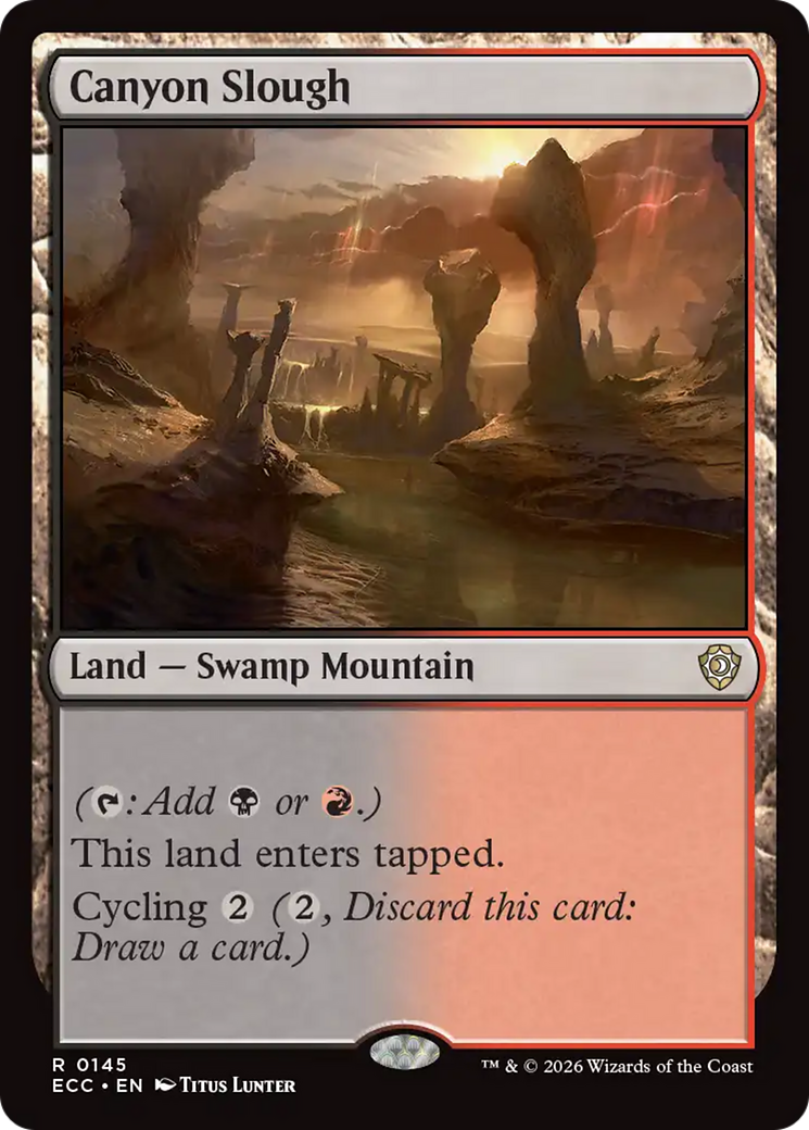 Canyon Slough [Lorwyn Eclipsed Commander] | Magic Magpie