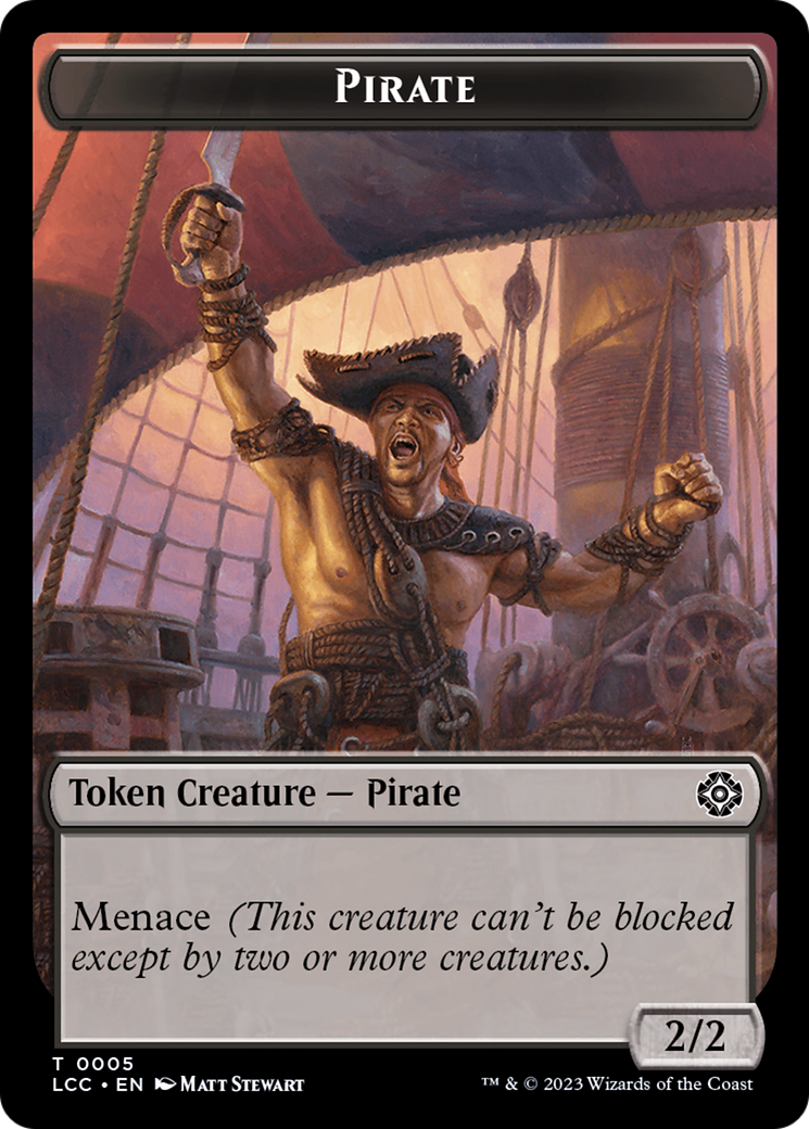 City's Blessing // Pirate (0005) Double-Sided Token [The Lost Caverns of Ixalan Commander Tokens] | Magic Magpie