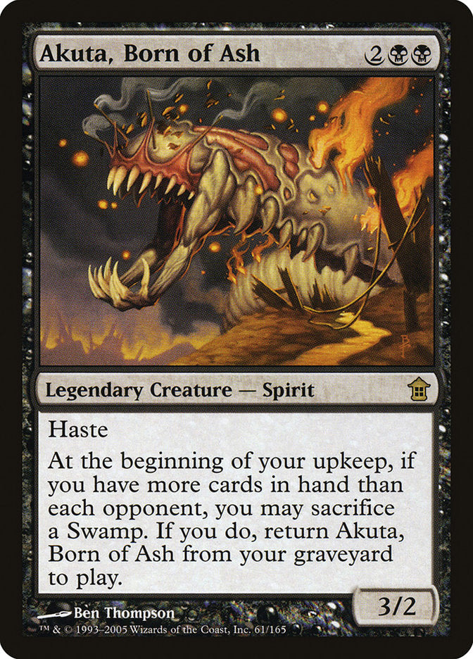 Akuta, Born of Ash [Saviors of Kamigawa] | Magic Magpie