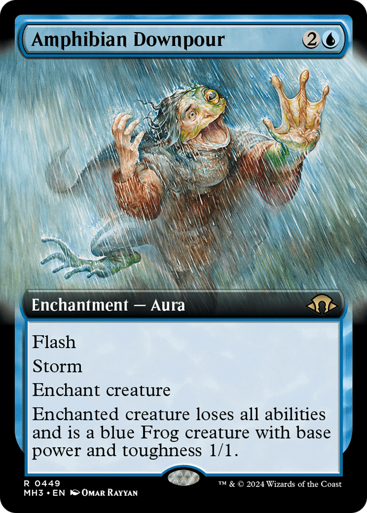 Amphibian Downpour (Extended Art) [Modern Horizons 3] | Magic Magpie