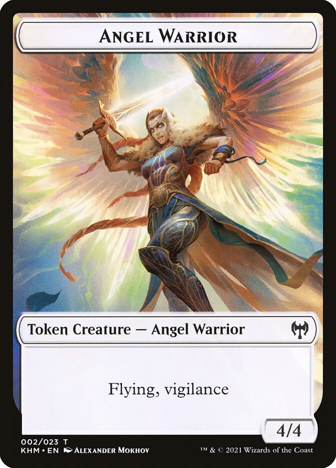 Treasure // Angel Warrior Double-Sided Token [Kaldheim Tokens] | Magic Magpie