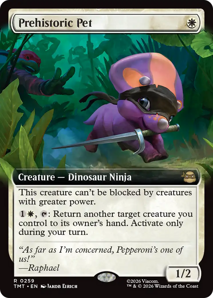 Prehistoric Pet (Extended Art) [Teenage Mutant Ninja Turtles] | Magic Magpie