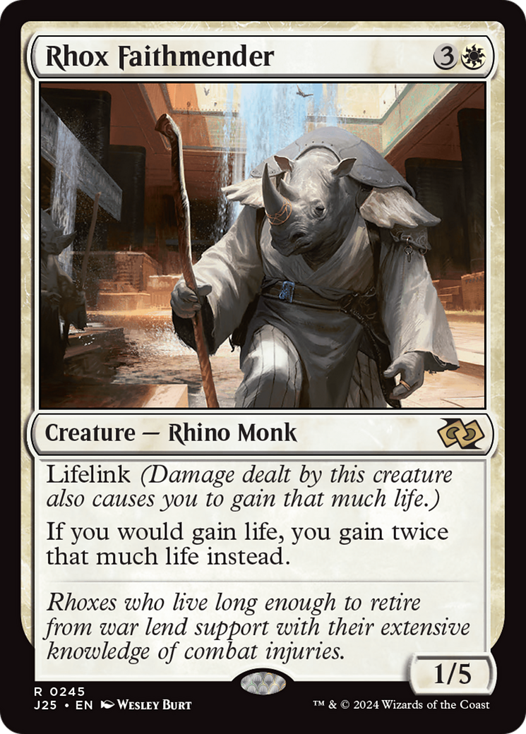 Rhox Faithmender [Foundations Jumpstart] | Magic Magpie