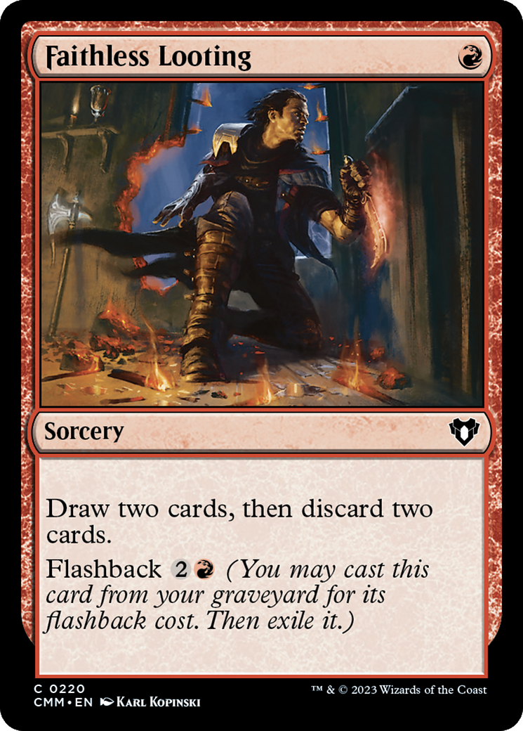 Faithless Looting [Commander Masters] | Magic Magpie