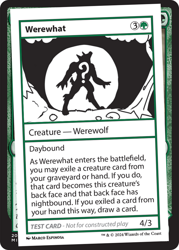 Werewhat [Mystery Booster 2 Playtest Cards] | Magic Magpie