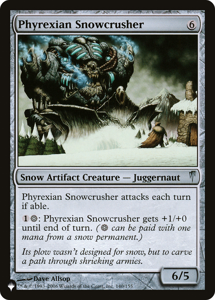 Phyrexian Snowcrusher [The List] | Magic Magpie