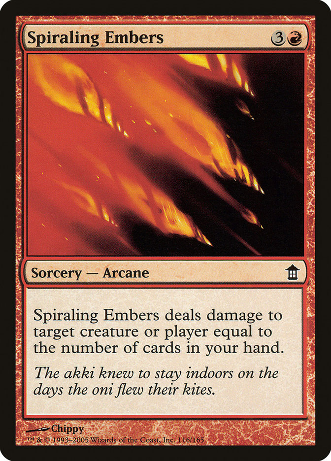 Spiraling Embers [Saviors of Kamigawa] | Magic Magpie