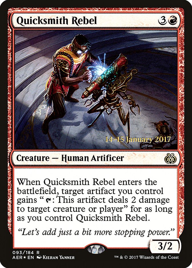 Quicksmith Rebel [Aether Revolt Prerelease Promos] | Magic Magpie