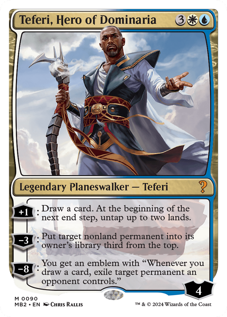 Teferi, Hero of Dominaria (White Border) [Mystery Booster 2] | Magic Magpie