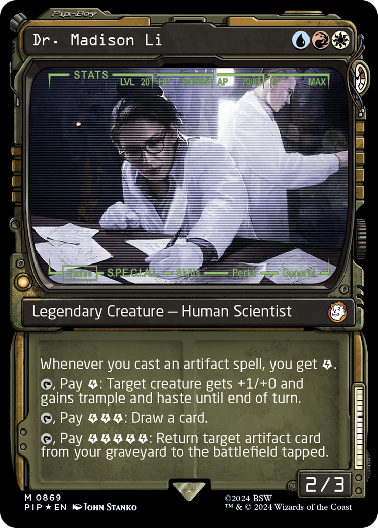 Dr. Madison Li (Showcase) (Surge Foil) [Fallout] | Magic Magpie