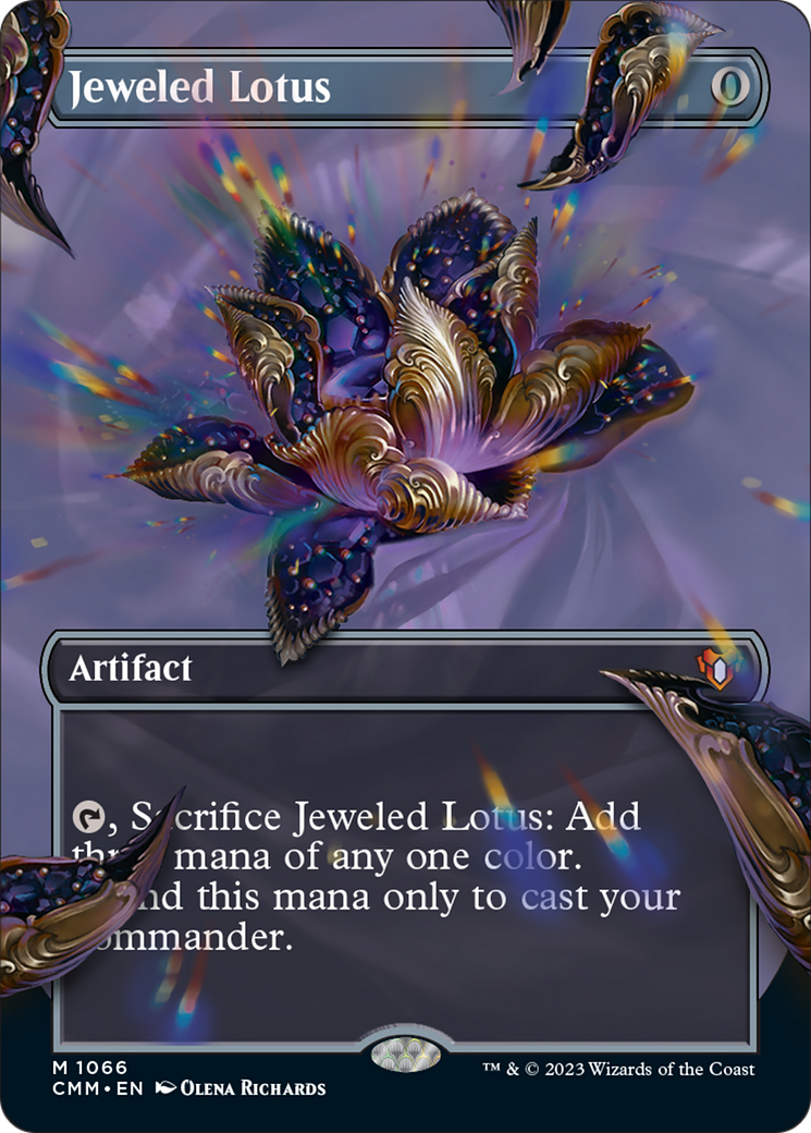 Jeweled Lotus (Borderless Textured Foil Frame Break) [Commander Masters] | Magic Magpie