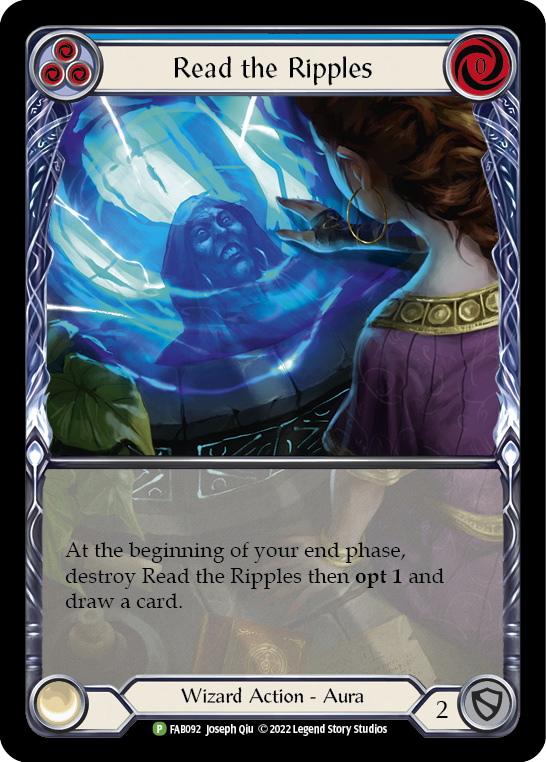 Read the Ripples (Blue) [FAB092] (Promo)  Rainbow Foil | Magic Magpie