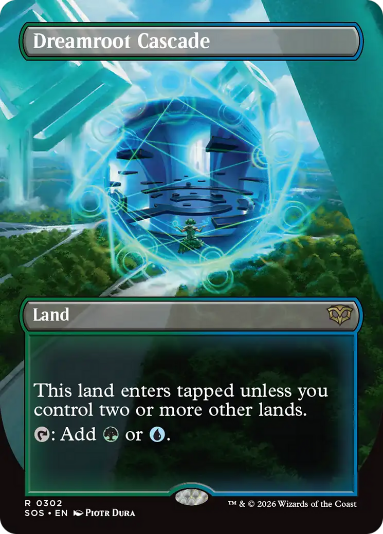 Dreamroot Cascade (Borderless) [Secrets of Strixhaven] | Magic Magpie