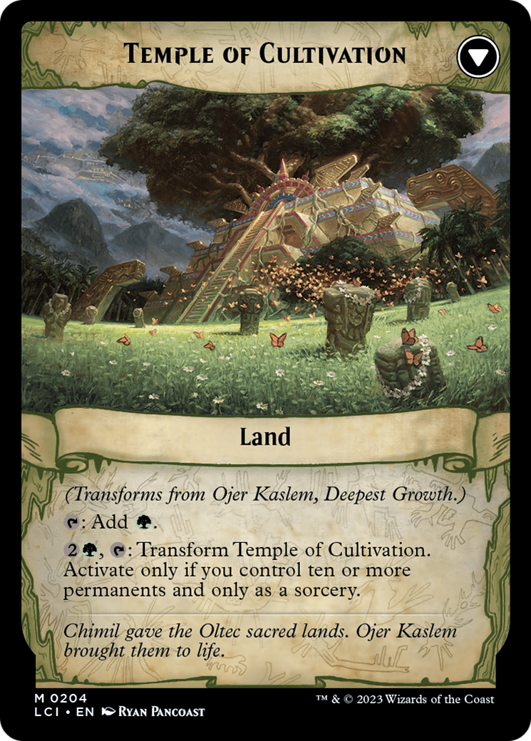 Ojer Kaslem, Deepest Growth // Temple of Cultivation [The Lost Caverns of Ixalan Prerelease Cards] | Magic Magpie