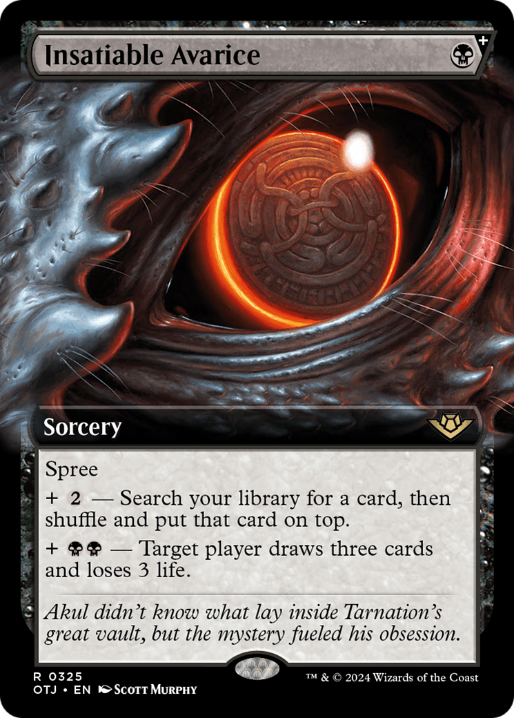 Insatiable Avarice (Extended Art) [Outlaws of Thunder Junction] | Magic Magpie
