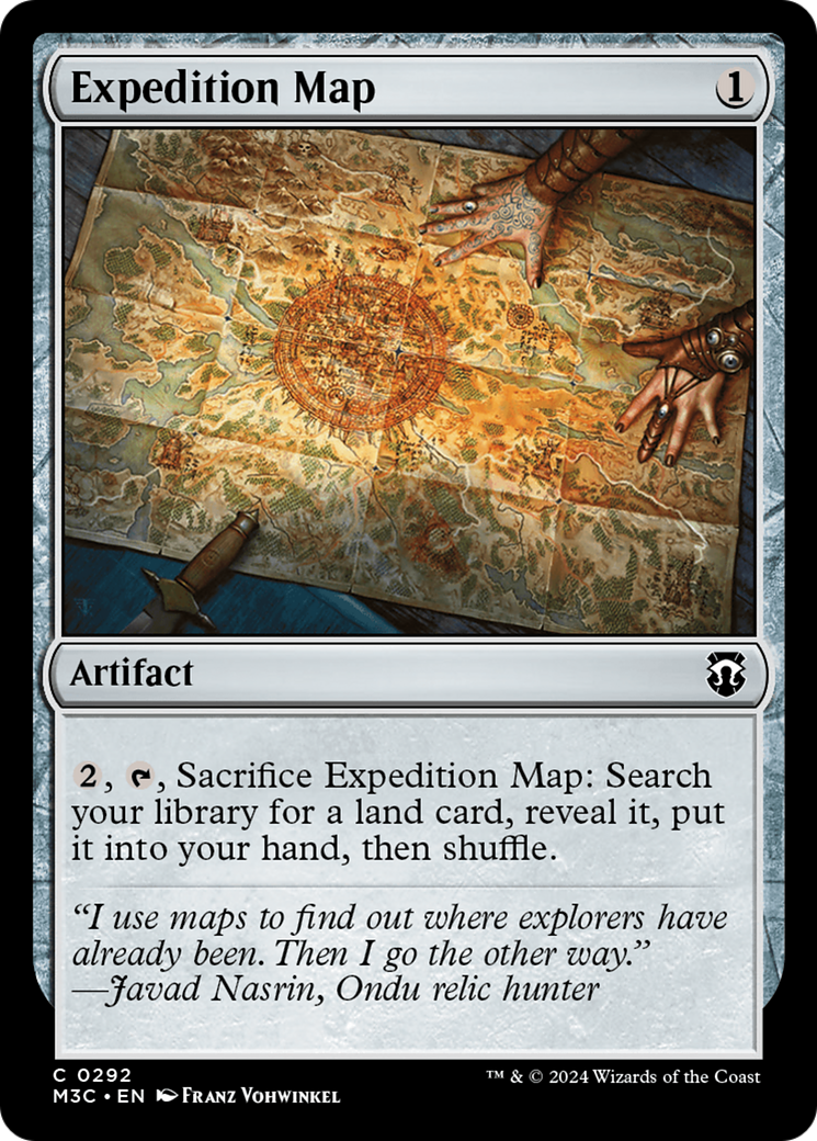 Expedition Map (Ripple Foil) [Modern Horizons 3 Commander] | Magic Magpie