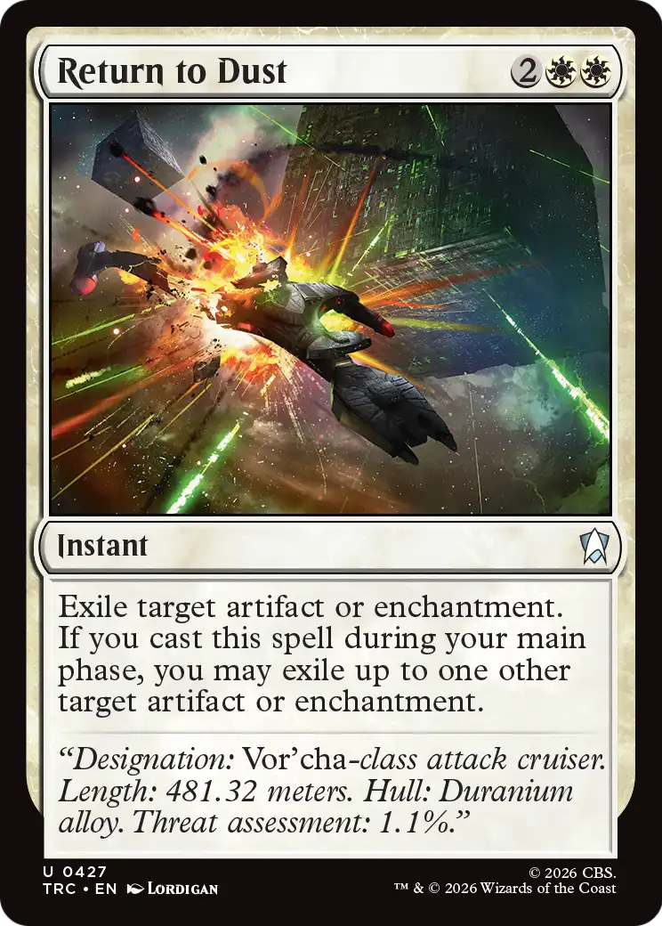 Return to Dust (Surge Foil) [Star Trek Commander] | Magic Magpie