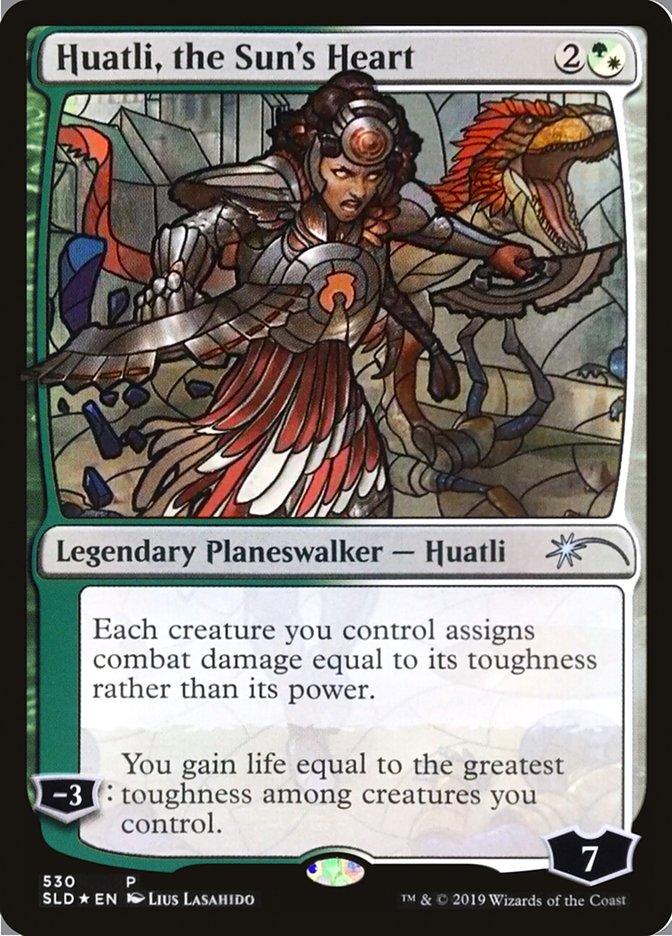 Huatli, the Sun's Heart (Stained Glass) [Secret Lair Drop Promos] | Magic Magpie