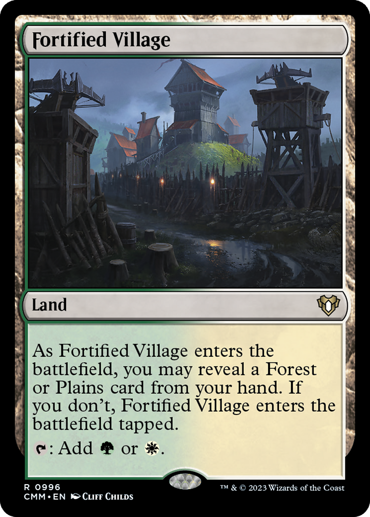 Fortified Village [Commander Masters] | Magic Magpie