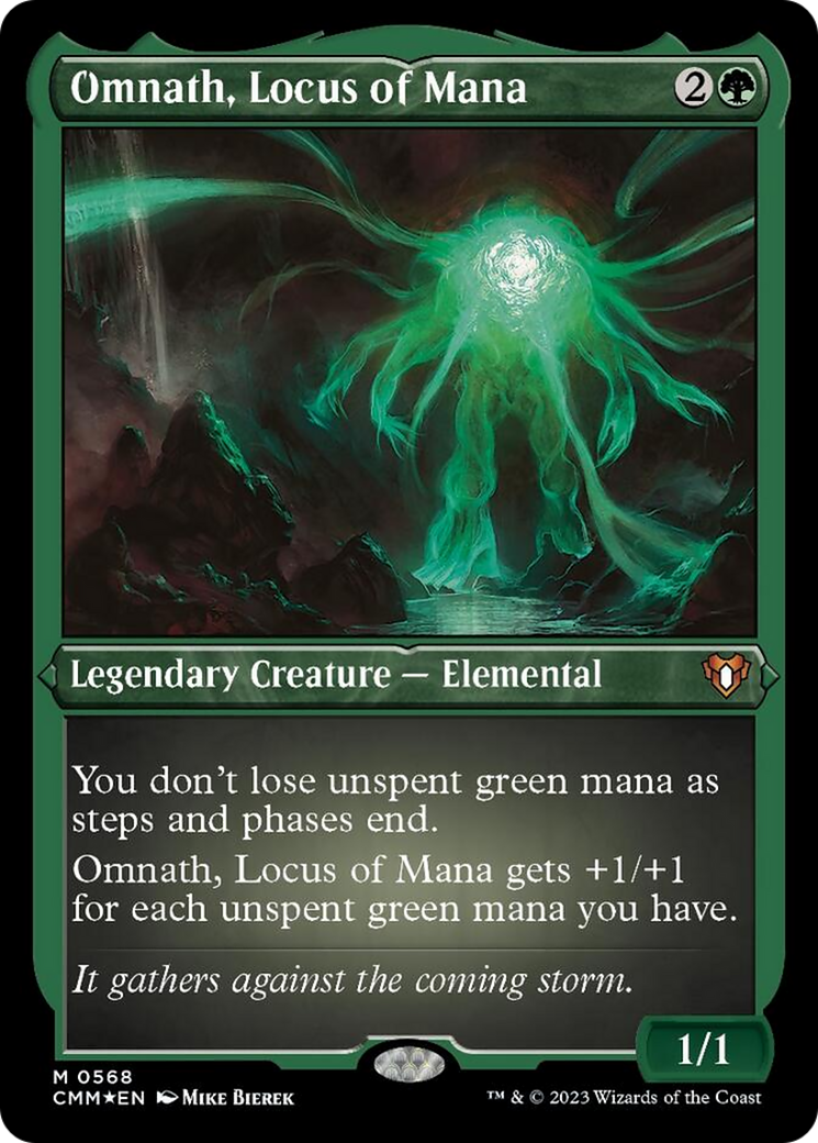 Omnath, Locus of Mana (Foil Etched) [Commander Masters] | Magic Magpie
